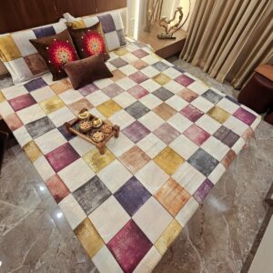 Bedsheet with 2 pillow covers
